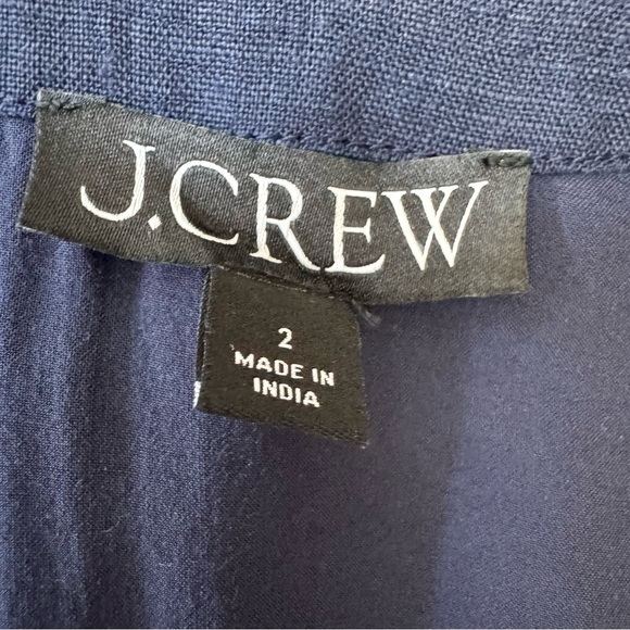 J. Crew Slim Fit Linen Button Front Vest Size 2 - Picture 10 of 12